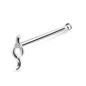 Cool Design Silver Bone Nose Stud NSKD-384